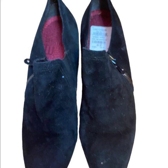 Munro "Annee" black suede zip bootie size 10 shoes - Picture 5 of 7